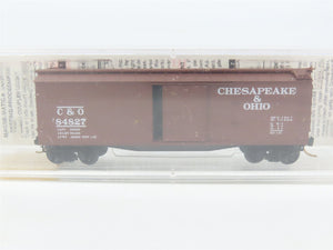 N Scale Micro-Trains 39170 C&O Chesapeake & Ohio 40' Box Car 84827 RTR