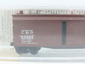 N Scale Micro-Trains 39170 C&O Chesapeake & Ohio 40' Box Car 84827 RTR