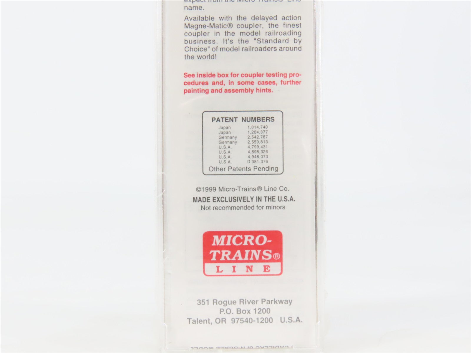 N Scale Micro-Trains 39180 V&T Virginia & Truckee 40' Box Car 1015 RTR