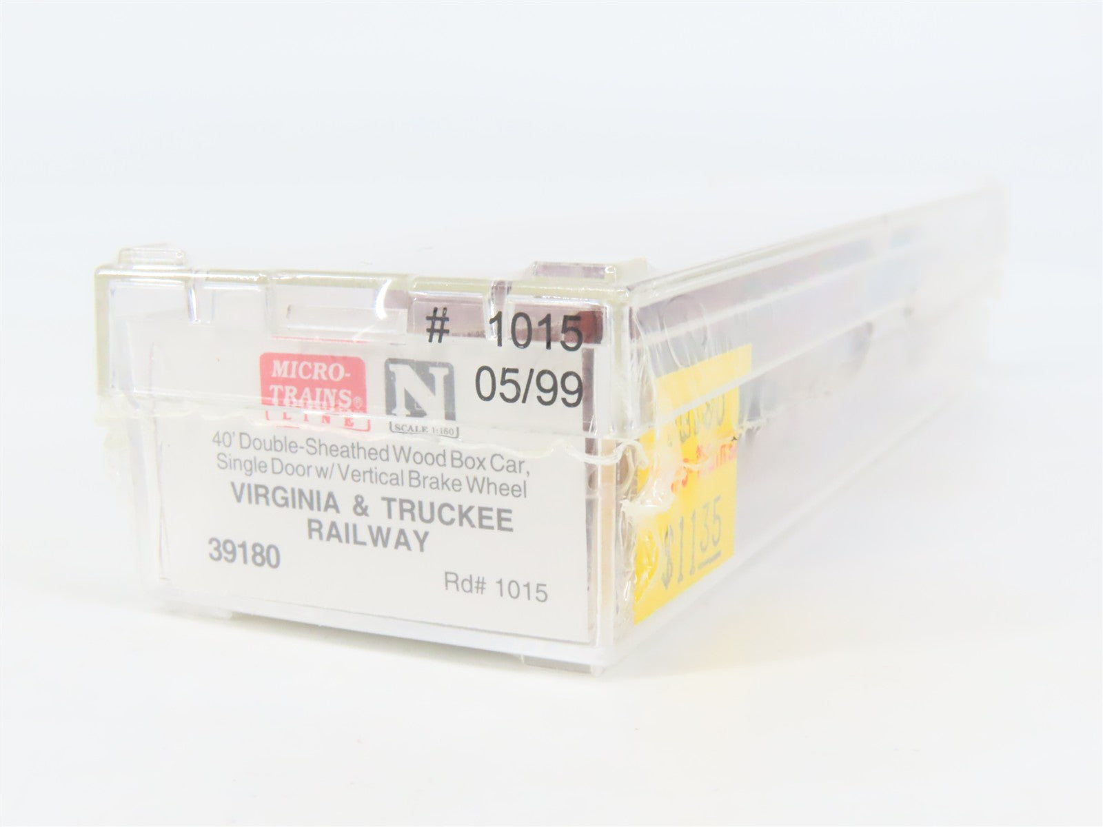 N Scale Micro-Trains 39180 V&T Virginia & Truckee 40' Box Car 1015 RTR