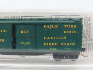 N Scale Micro-Trains 39200 MWWC Menasha Wooden Ware Company 40' Box Car 245 RTR