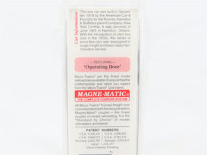 N Scale Micro-Trains 39220 THB Toronto, Hamilton & Buffalo 40' Box Car 4761 RTR