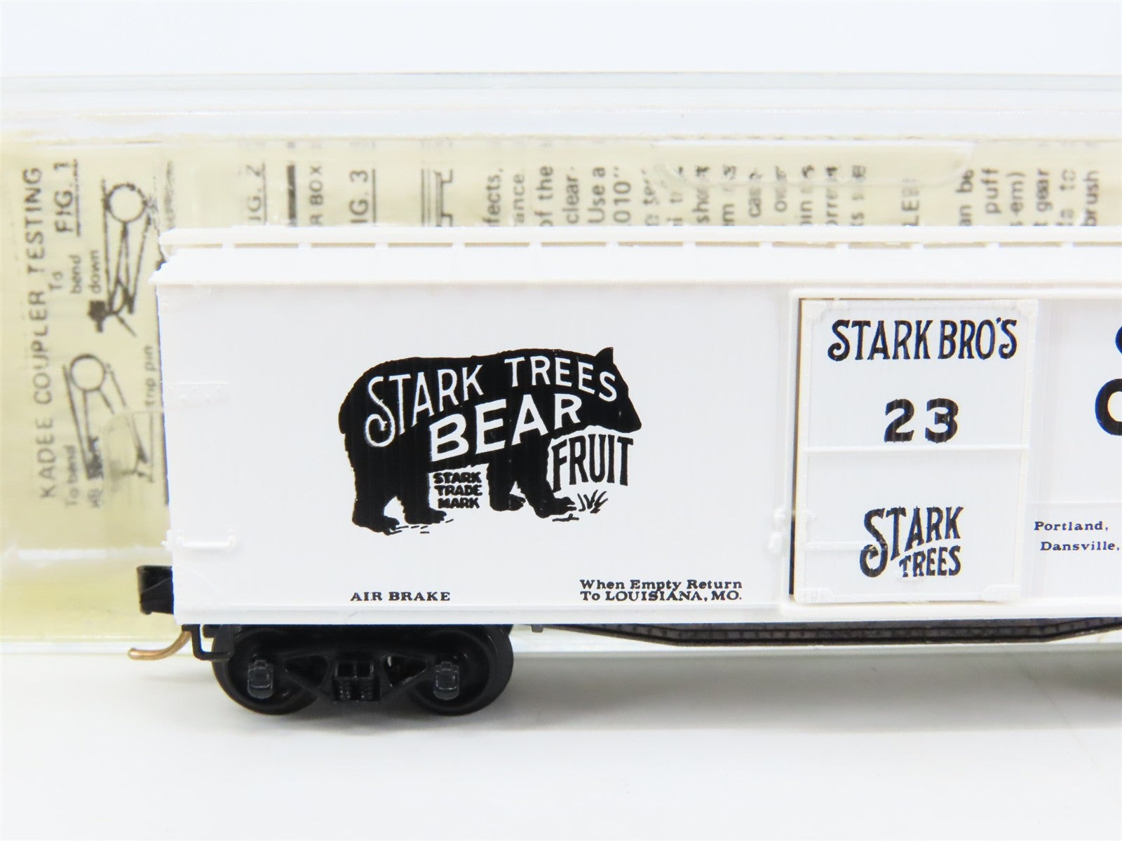 N Scale Micro-Trains 42010 Stark Bros. 40' Double Wood-Sheathed Box Car 23 RTR