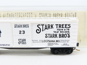N Scale Micro-Trains 42010 Stark Bros. 40' Double Wood-Sheathed Box Car 23 RTR