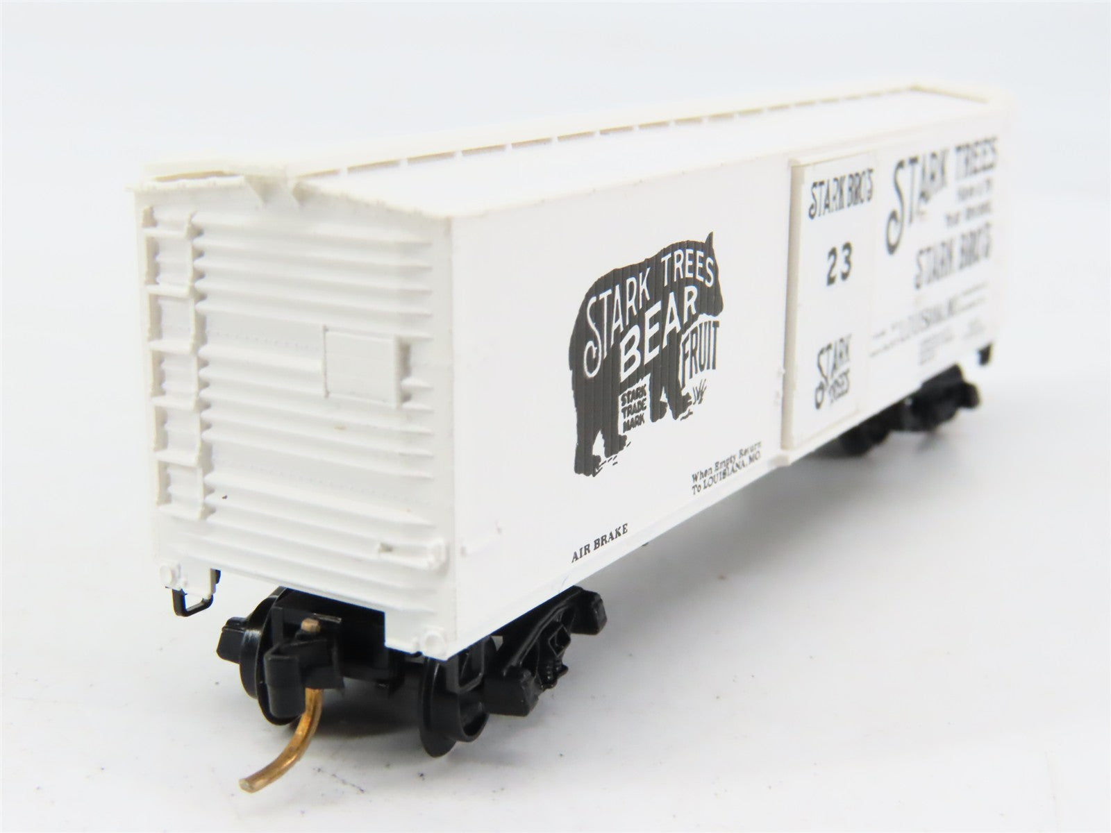 N Scale Micro-Trains 42010 Stark Bros. 40' Double Wood-Sheathed Box Car 23 RTR