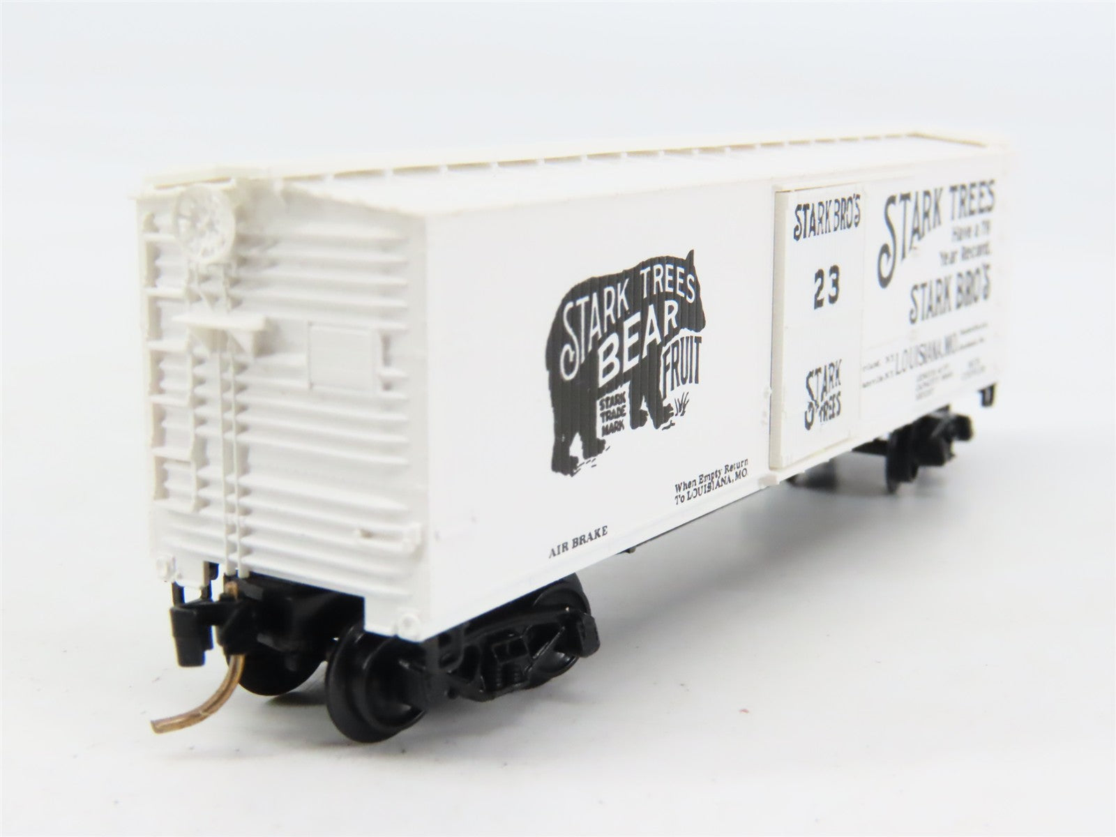 N Scale Micro-Trains 42010 Stark Bros. 40' Double Wood-Sheathed Box Car 23 RTR
