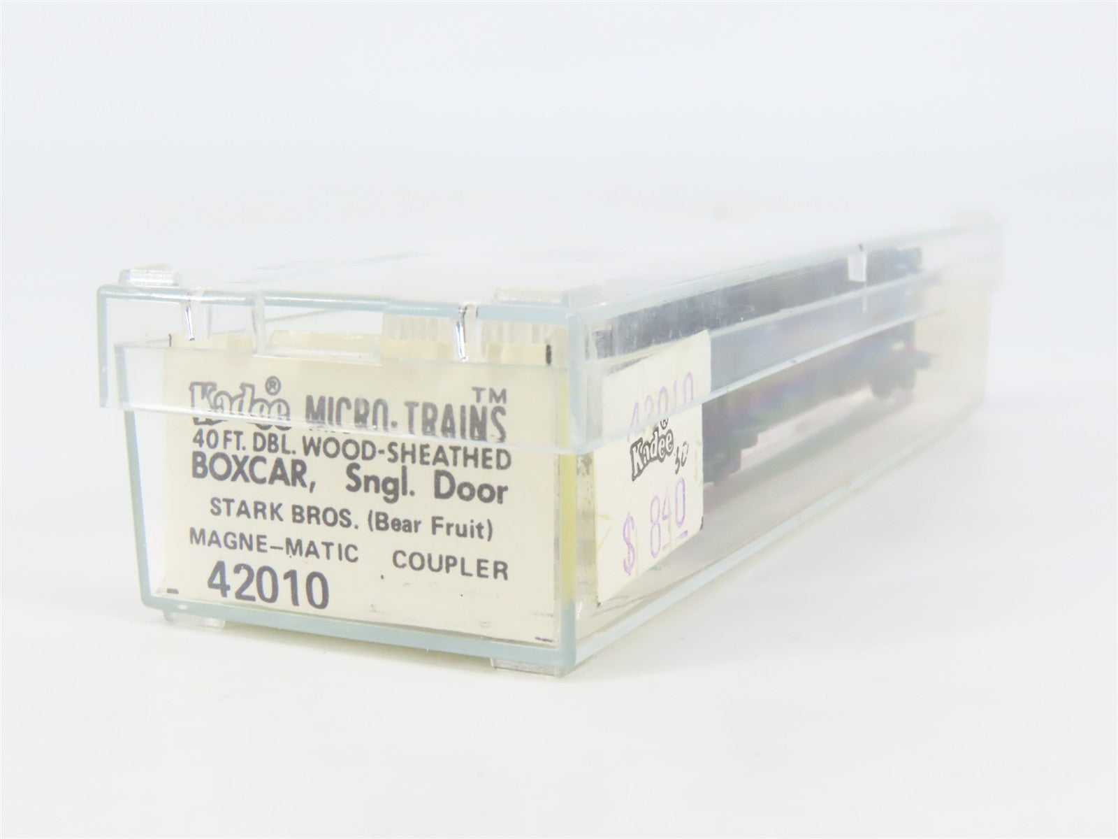 N Scale Micro-Trains 42010 Stark Bros. 40' Double Wood-Sheathed Box Car 23 RTR