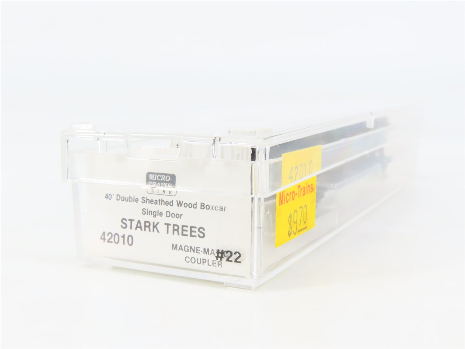 N Scale Micro-Trains 42010 Stark Bro's 40' Box Car 22 RTR