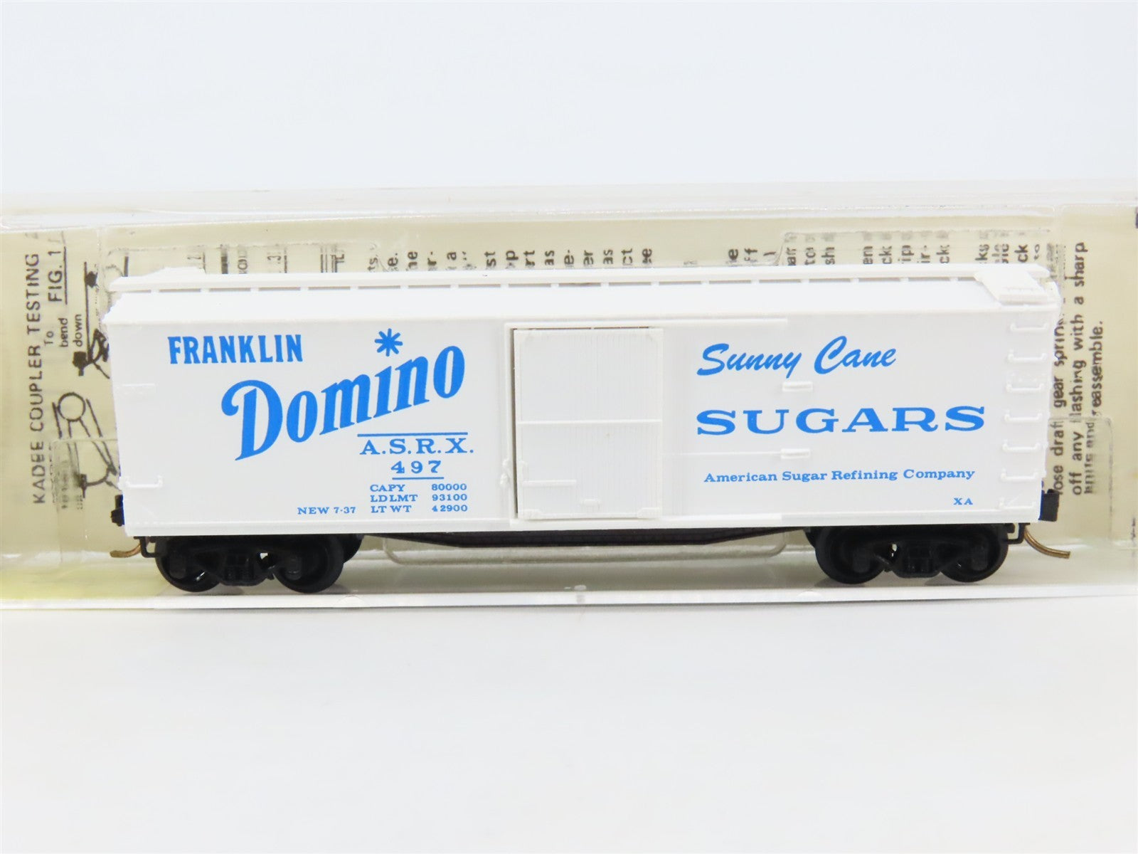 N Scale Micro-Trains 42020 ASRX Domino Sugars 40' Single Door Box Car#497 RTR