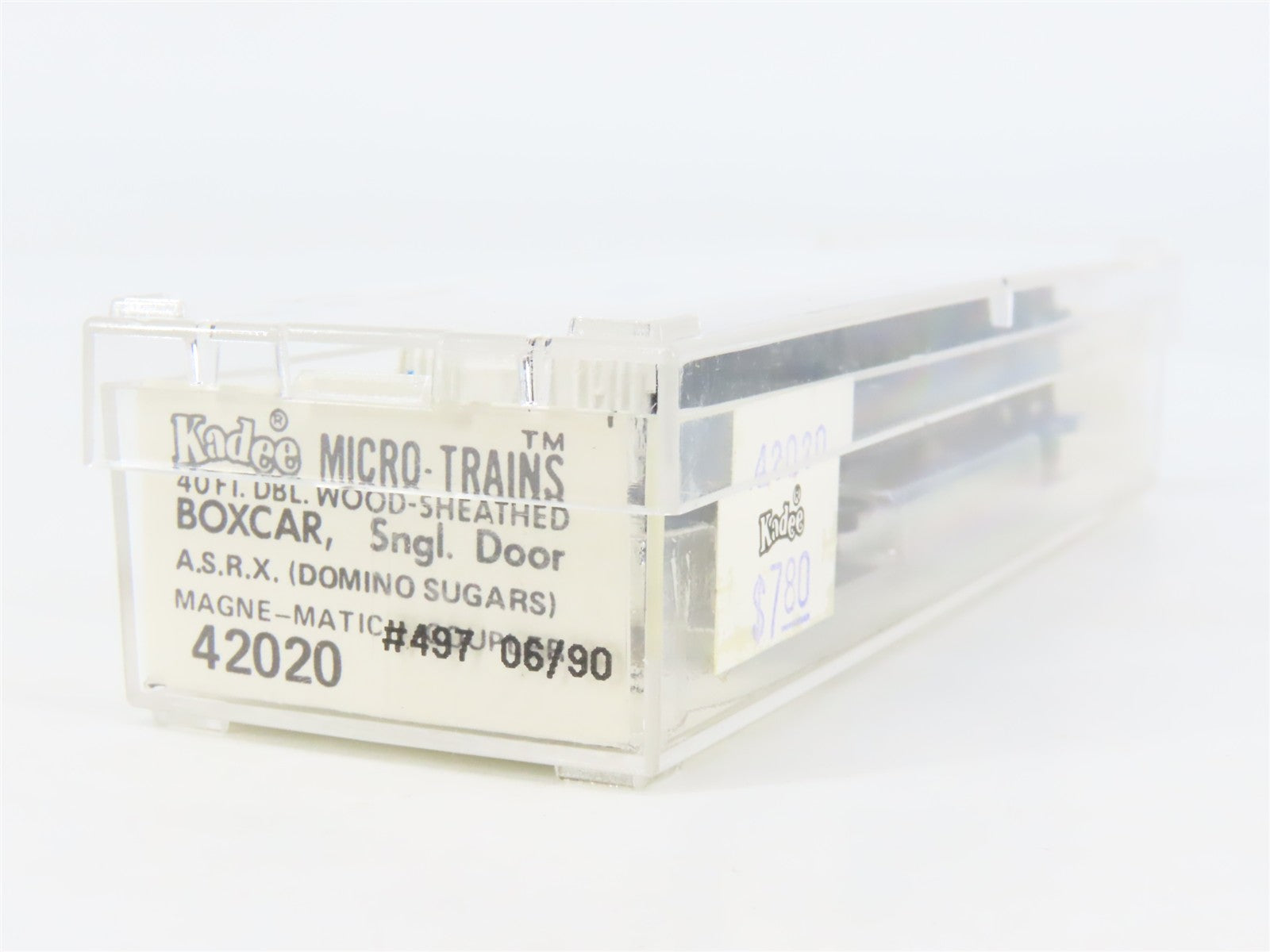 N Scale Micro-Trains 42020 ASRX Domino Sugars 40' Single Door Box Car 497 RTR