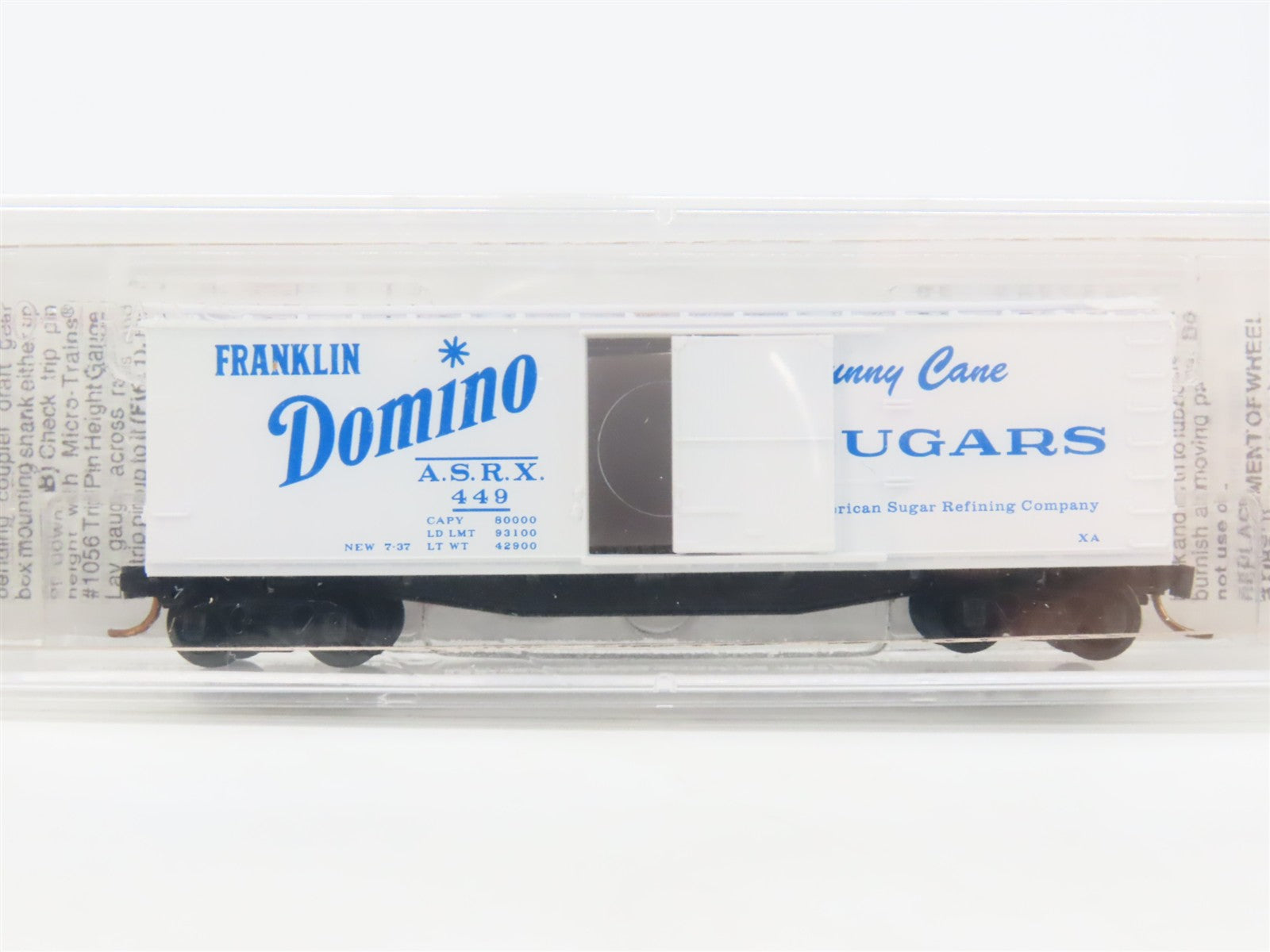 N Scale Micro-Trains 42020 ASRX Domino Sugar 40' Single Door Box Car 449 RTR
