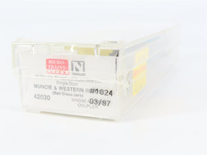 N Scale Micro-Trains 42030 Muncie & Western 40' Double-Sheathed Wood Box Car RTR