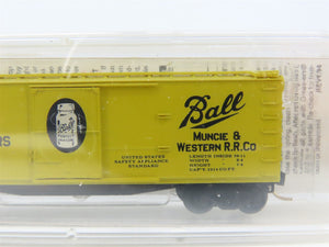 N Scale Micro-Trains 42030 MWR Ball Glass Jars 40' Single Door Box Car #1024 RTR