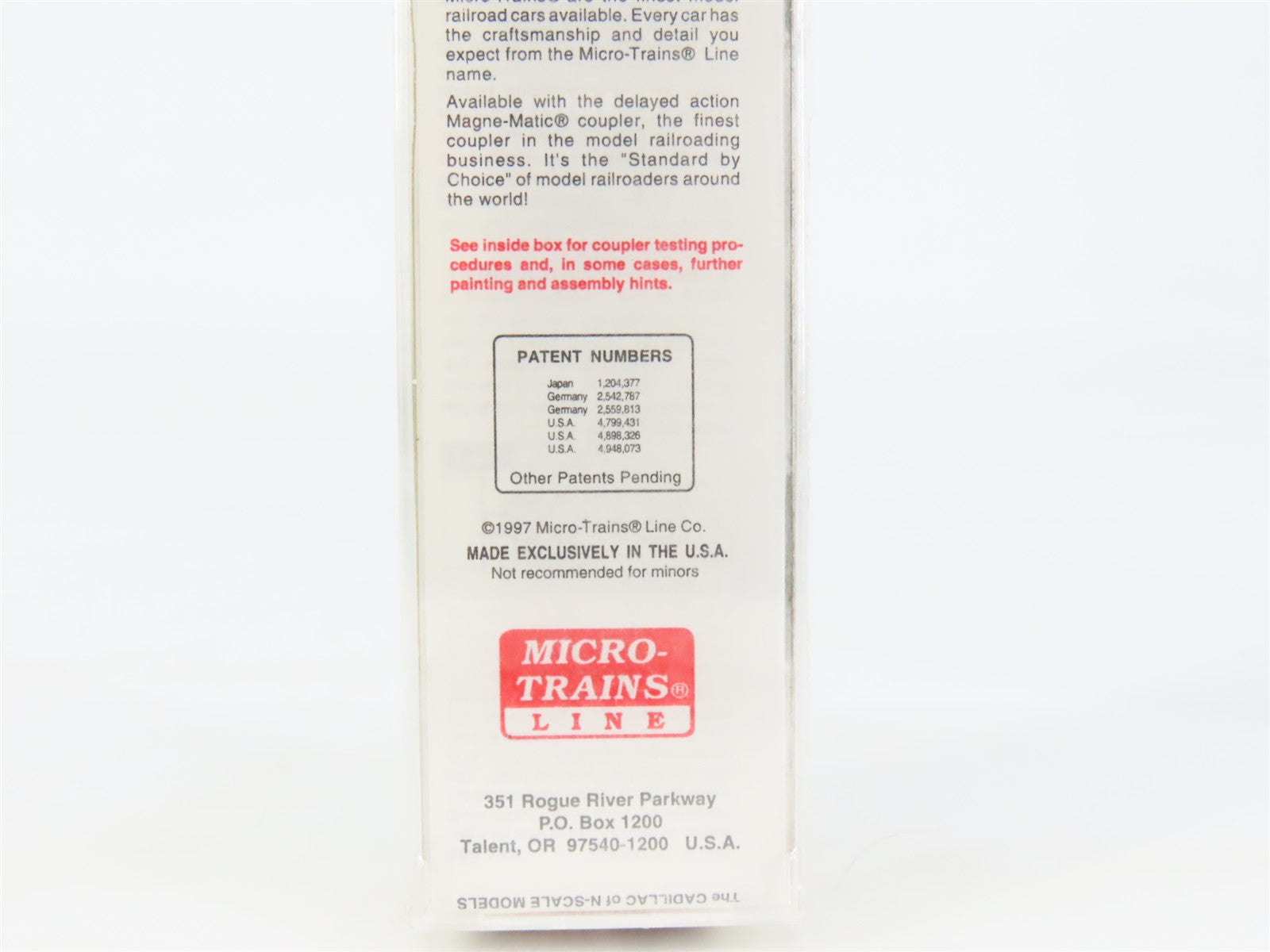 N Scale Micro-Trains 42030 MWR Ball Glass Jars 40' Single Door Box Car #1024 RTR