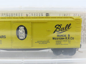 N Scale Micro-Trains 42030 MWR Ball Glass Jars 40' Single Door Box Car #1024 RTR