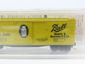 N Scale Micro-Trains 42030 MWR Ball Glass Jars 40' Single Door Box Car #1024 RTR