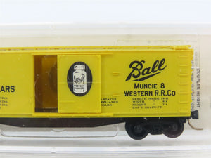 N Scale Micro-Trains 42030 MWR Ball Glass Jars 40' Single Door Box Car 1020 RTR