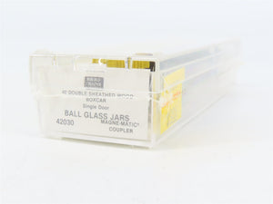 N Scale Micro-Trains 42030 MWR Ball Glass Jars 40' Single Door Box Car 1020 RTR