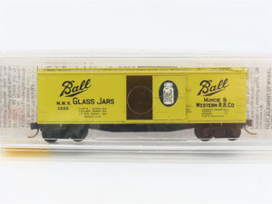 N Scale Micro-Trains 42030 MWR Ball Glass Jars 40' Single Door Box Car #1022 RTR