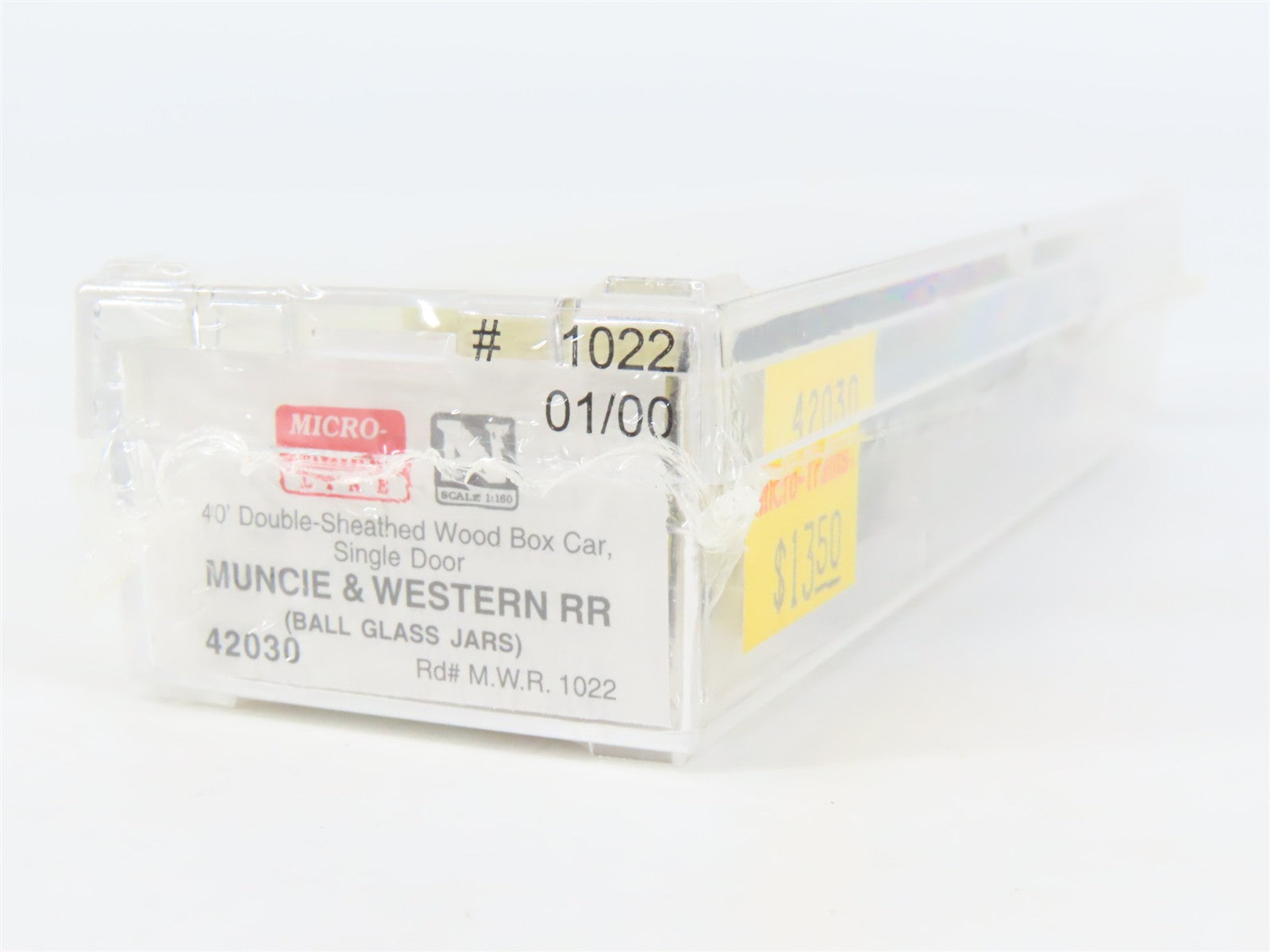 N Scale Micro-Trains 42030 MWR Ball Glass Jars 40' Single Door Box Car #1022 RTR