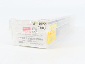 N Scale Micro-Trains 42030 MWR Ball Glass Jars 40' Single Door Box Car #1022 RTR