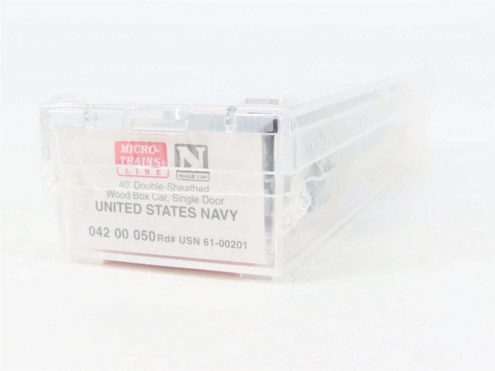N Scale Micro-Trains 04200050 USN United States Navy 40' Box Car 61-00201 RTR