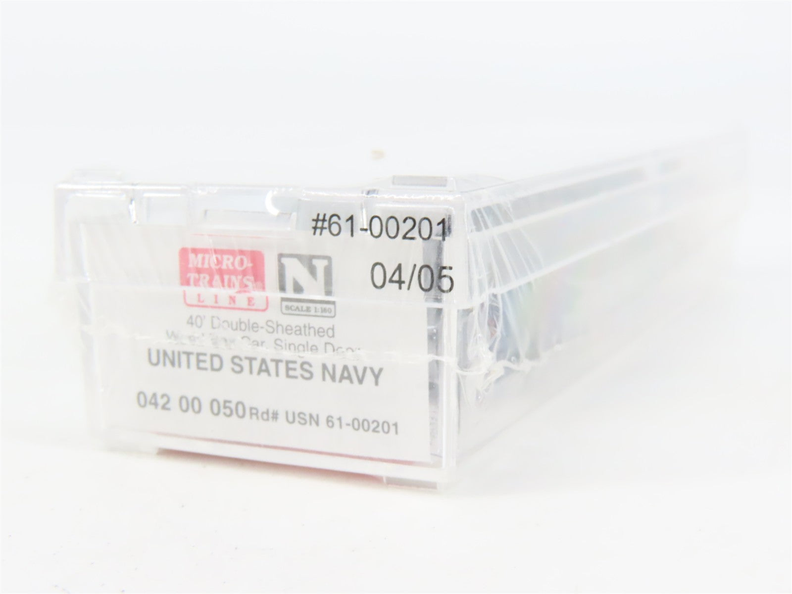 N Scale Micro-Trains 04200050 USN United States Navy 40' Box Car 61-00201 RTR