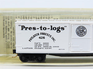 N Scale Micro-Trains 42060 PFI Potlatch Forests 40' Wood-Sheathed Box Car RTR