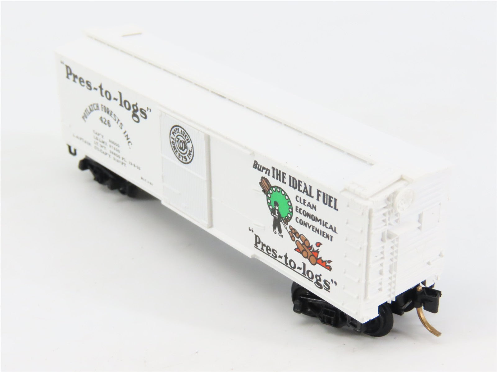 N Scale Micro-Trains 42060 PFI Potlatch Forests 40' Wood-Sheathed Box Car RTR