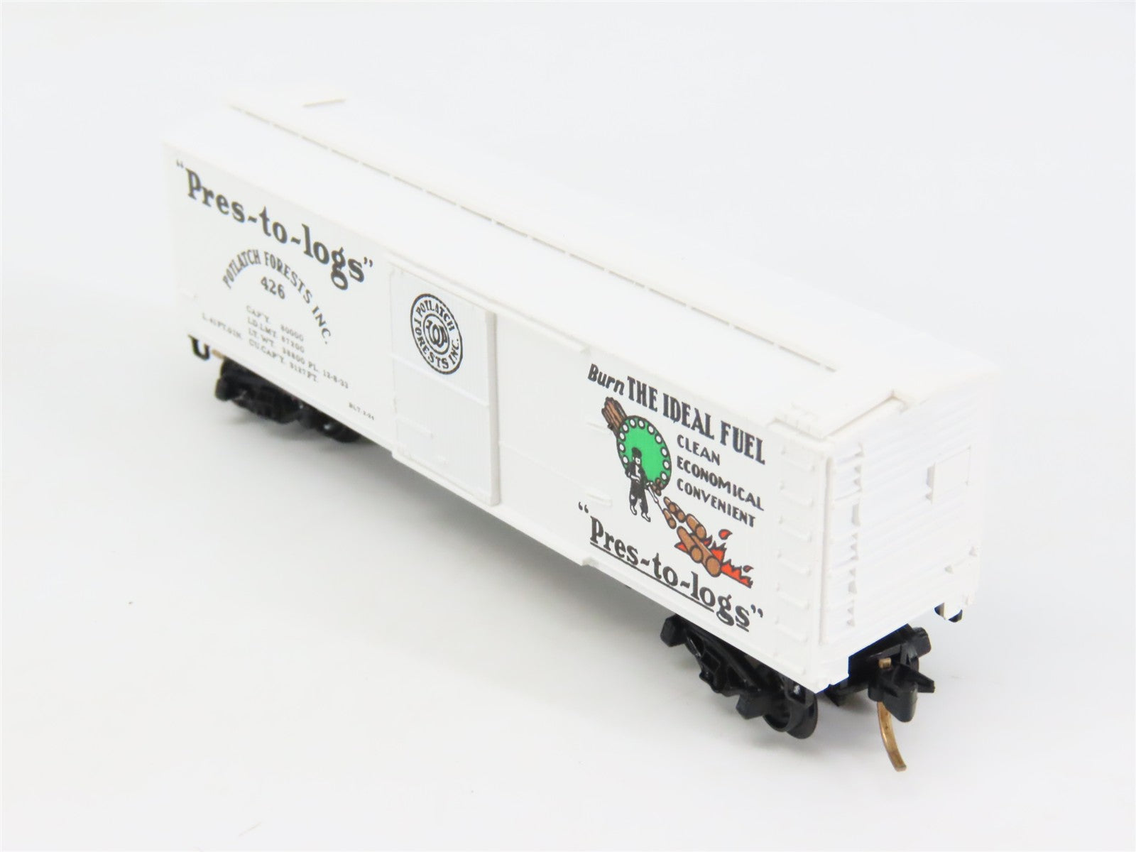 N Scale Micro-Trains 42060 PFI Potlatch Forests 40' Wood-Sheathed Box Car RTR
