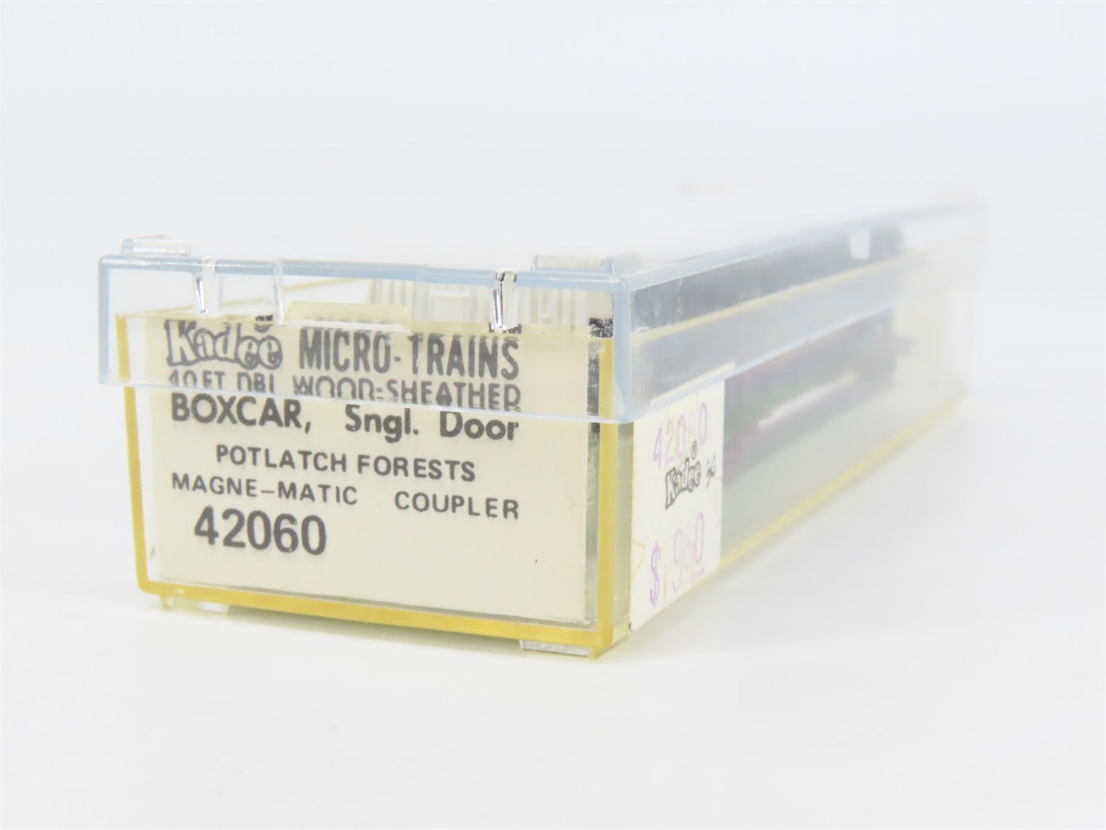 N Scale Micro-Trains 42060 PFI Potlatch Forests 40' Wood-Sheathed Box Car RTR