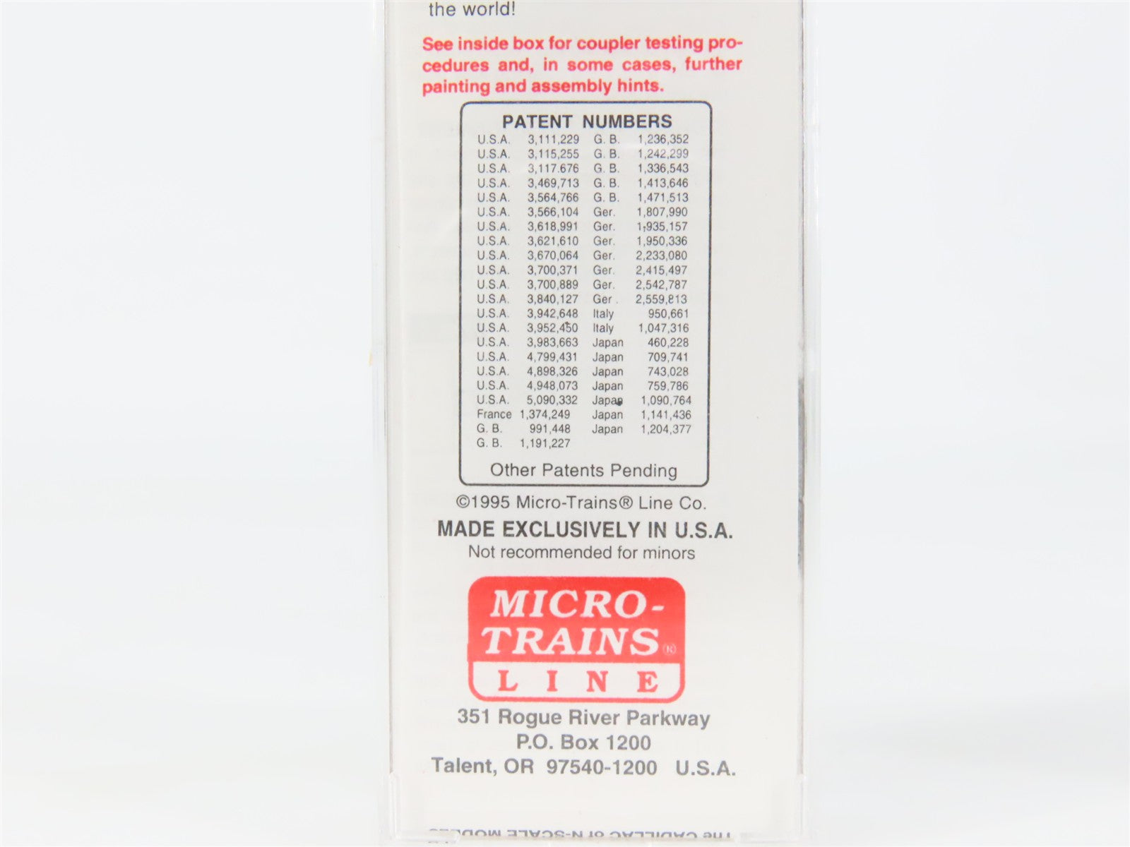 N Scale Micro-Trains 42060 Potlatch Forests Inc. 40' Box Car 424 RTR