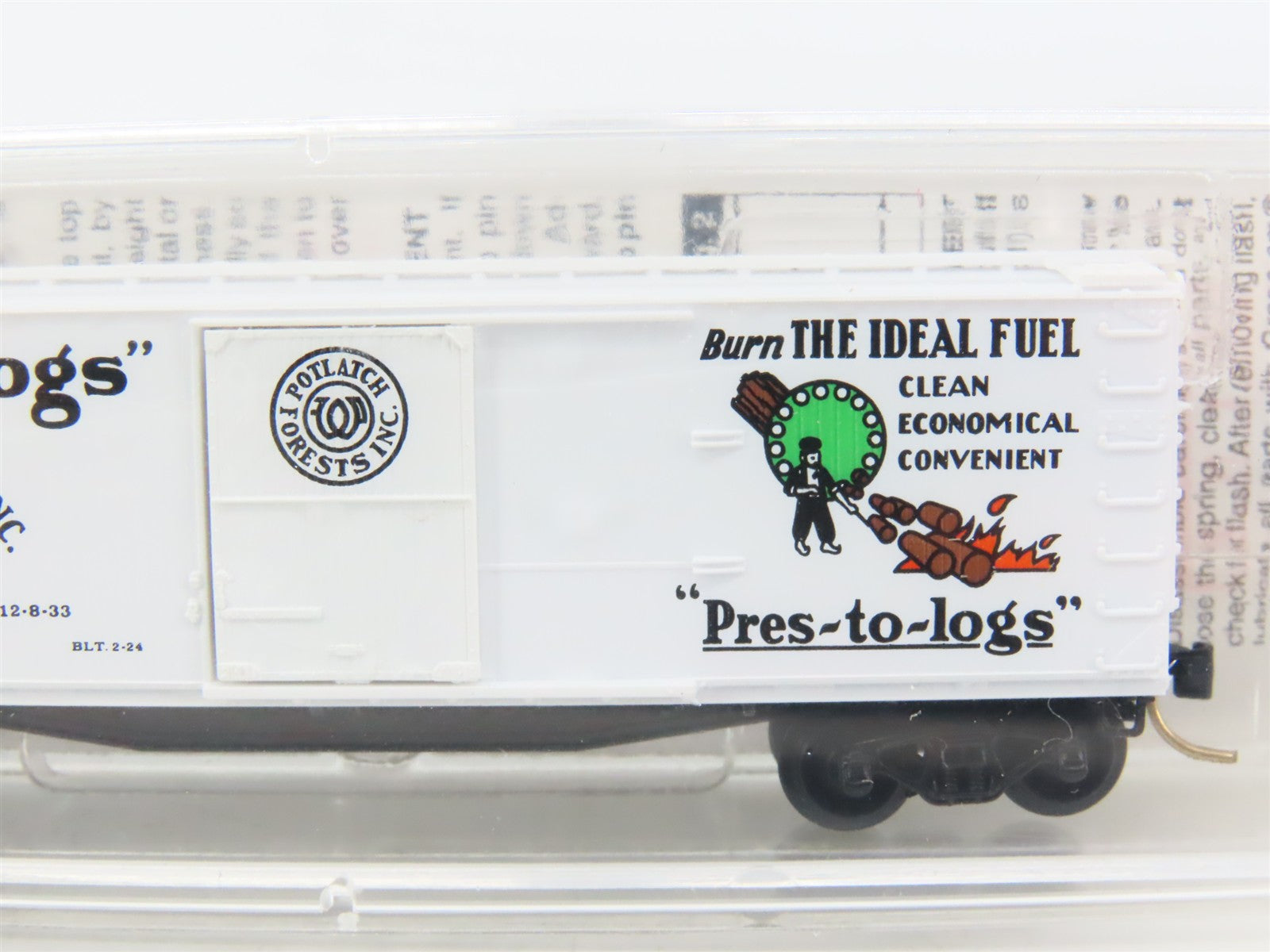 N Scale Micro-Trains 42060 Potlatch Forests Inc. 40' Box Car 424 RTR