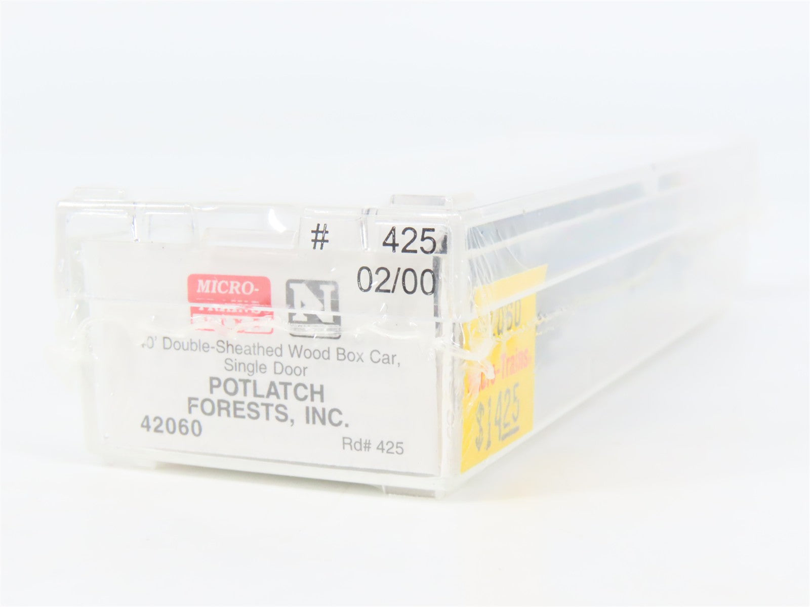 N Scale Micro-Trains 42060 PFI Potlatch Forests, Inc. 40' Box Car 425 RTR
