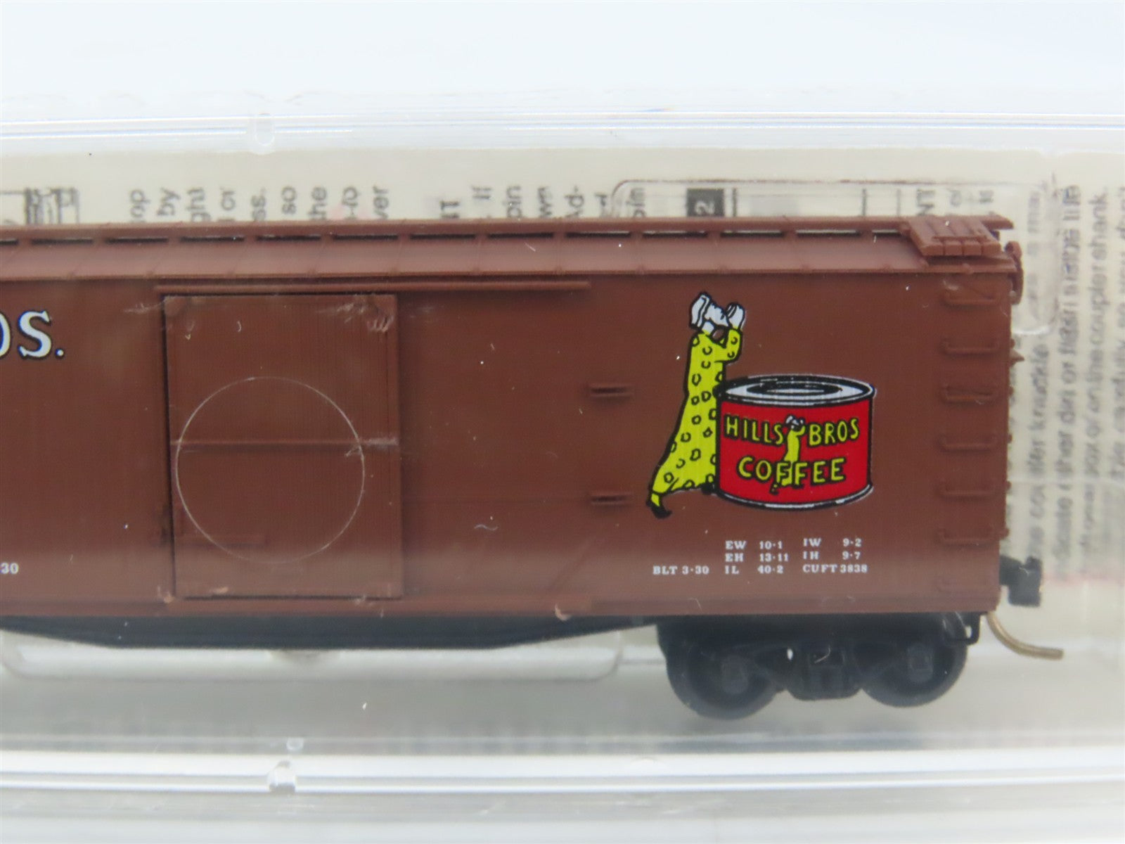 N Scale Micro-Trains 42100 HBCX Hills Bros. Coffee 40' Box Car 166 RTR