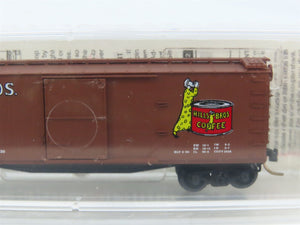 N Scale Micro-Trains 42100 HBCX Hills Bros. Coffee 40' Box Car 166 RTR