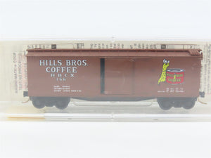 N Scale Micro-Trains 42100 HBCX Hills Bros. Coffee 40' Box Car 166 RTR