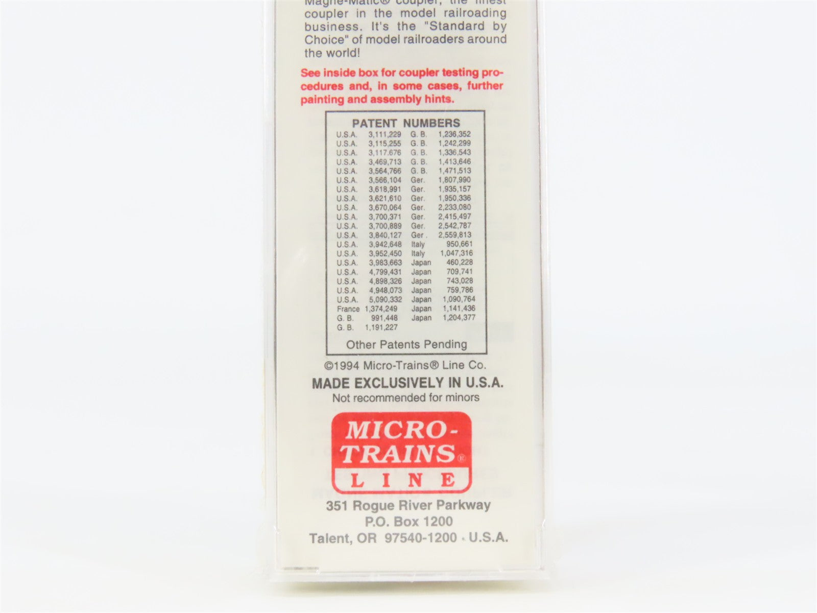 N Scale Micro-Trains 42100 HBCX Hills Bros. Coffee 40' Box Car 166 RTR