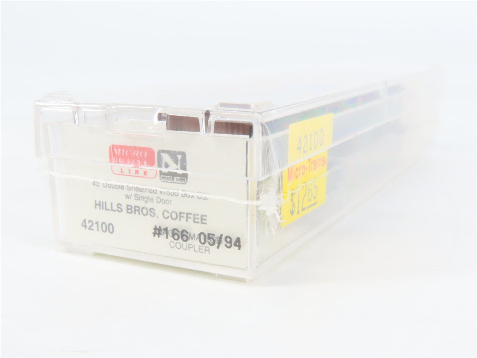N Scale Micro-Trains 42100 HBCX Hills Bros. Coffee 40' Box Car 166 RTR