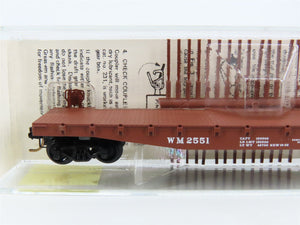 N Scale Micro-Trains 45160 WM Western Maryland 50' Flat Car 2551 RTR