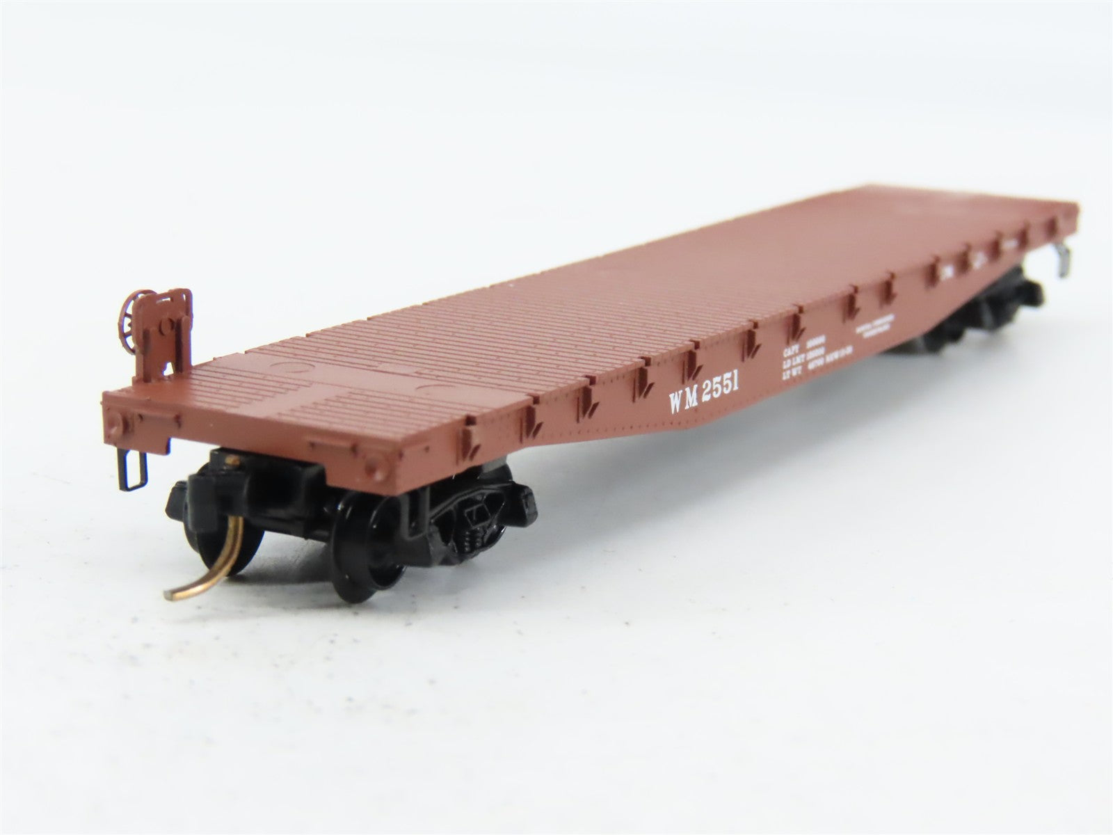 N Scale Micro-Trains 45160 WM Western Maryland 50' Flat Car 2551 RTR