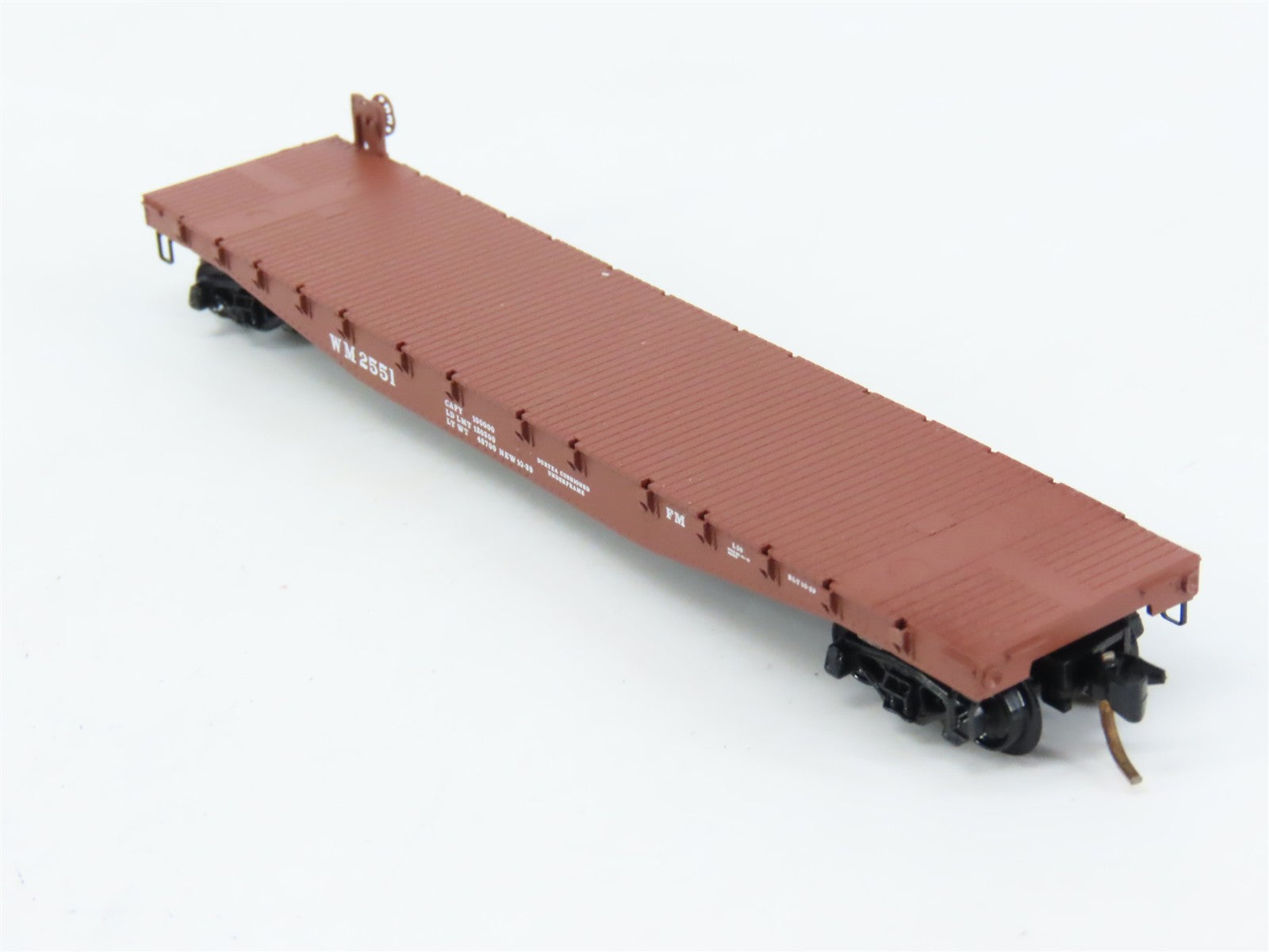 N Scale Micro-Trains 45160 WM Western Maryland 50' Flat Car 2551 RTR