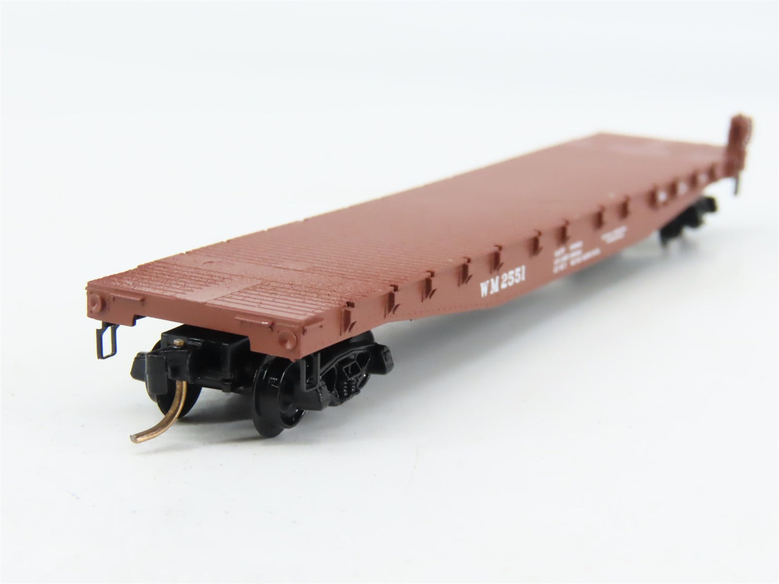 N Scale Micro-Trains 45160 WM Western Maryland 50' Flat Car 2551 RTR