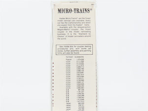 N Scale Micro-Trains 45160 WM Western Maryland 50' Flat Car 2551 RTR