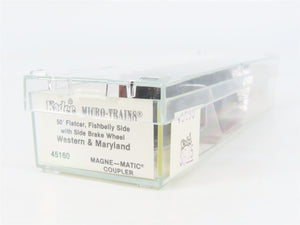 N Scale Micro-Trains 45160 WM Western Maryland 50' Flat Car 2551 RTR