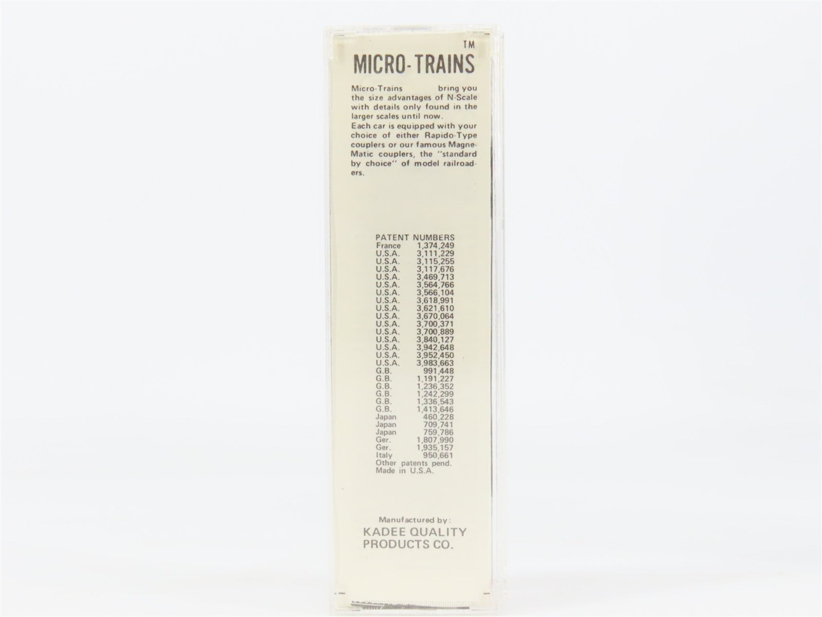 N Scale Kadee Micro-Trains 43030 UP Union Pacific 40' Automobile Boxcar #170741