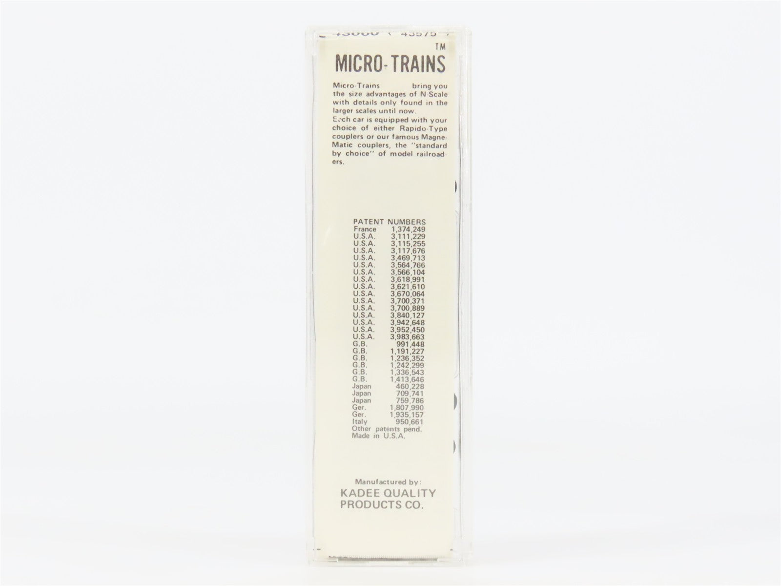 N Scale Micro-Trains 43060 NYC Michigan Central 40' Box Car #64753 RTR