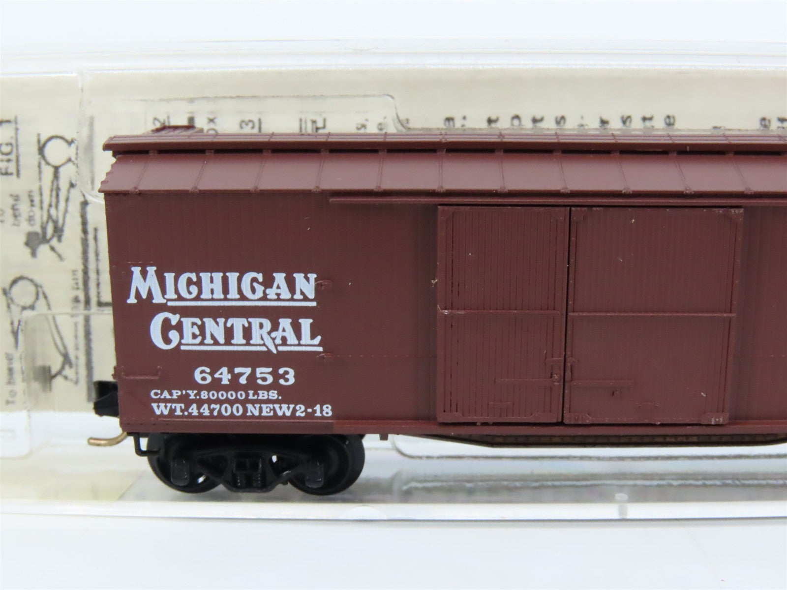 N Scale Micro-Trains 43060 NYC Michigan Central 40' Box Car #64753 RTR