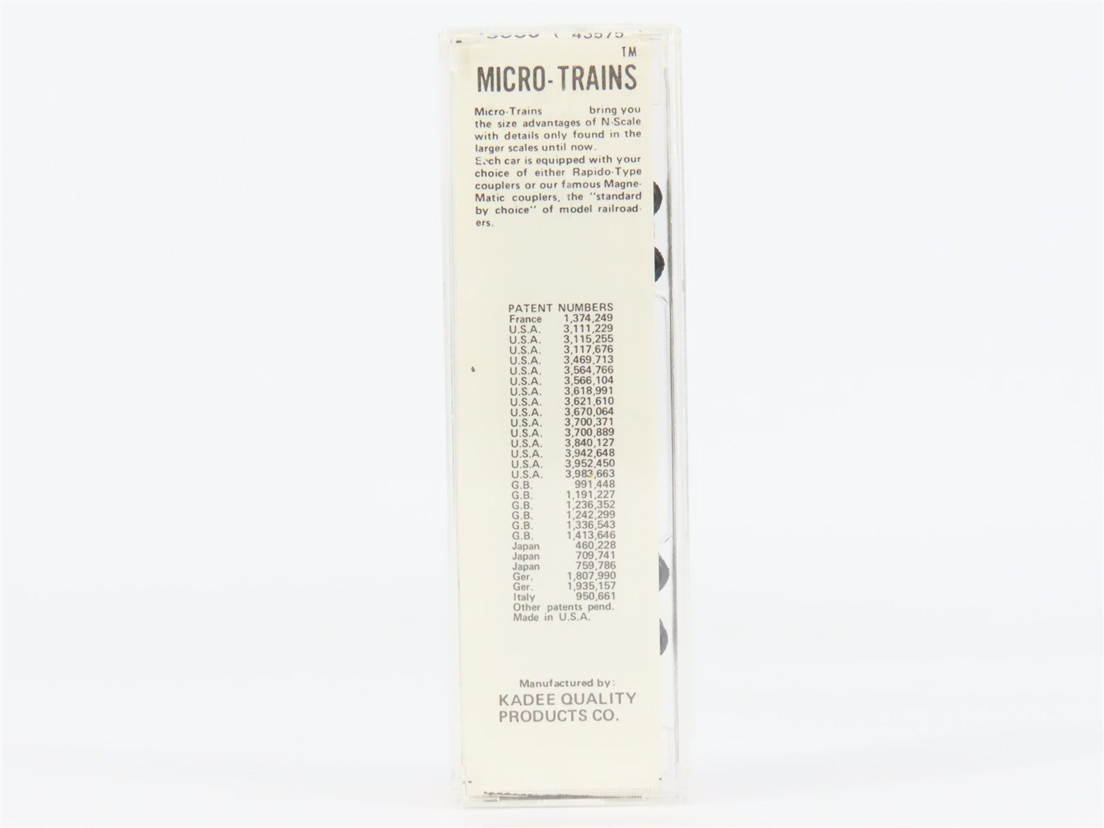 N Scale Micro-Trains 43060 NYC Michigan Central 40' Box Car #64753 RTR