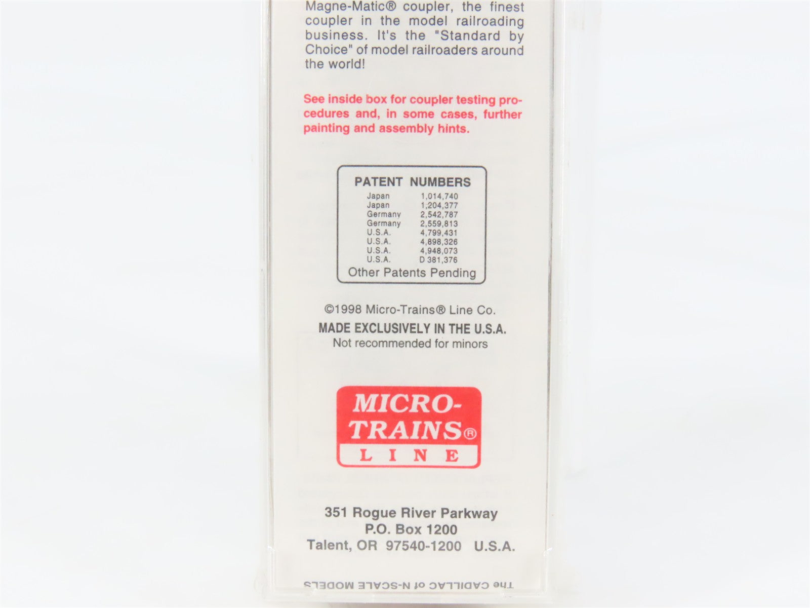 N Scale Micro-Trains 43060 NYC Michigan Central 40' Box Car #62475 RTR